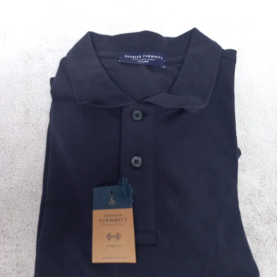 CHARLES TYRWHITT NAVY POLO SHIRT – MEN'S, XL