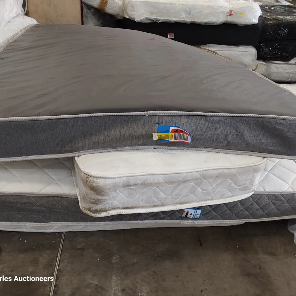 PALLET OF FOUR ASSORTED UNBAGGED MATTRESSES SINGLE & KINGSIZE