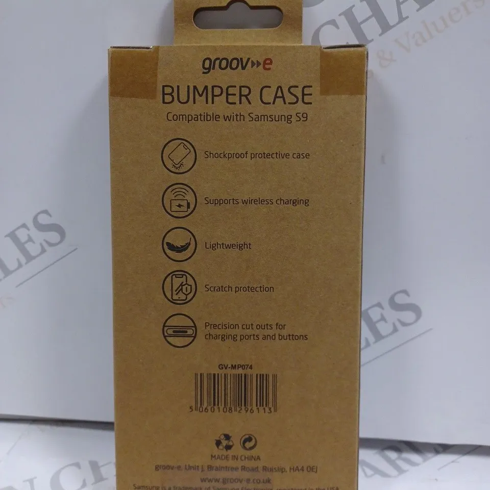 LOT OF APPROXIMATELY 100 GROOVE SAMSUNG S9 BUMPER CASES