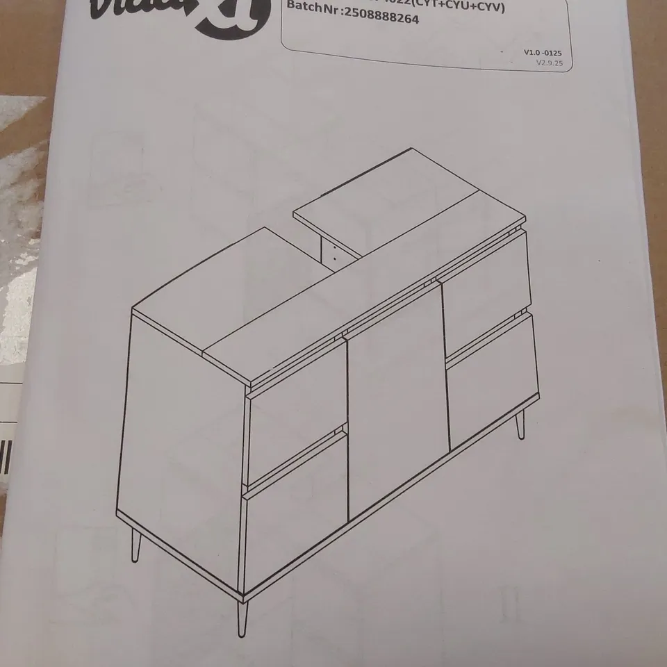 BOXED 5-3 UNDER SINK CABINET (1 BOX)