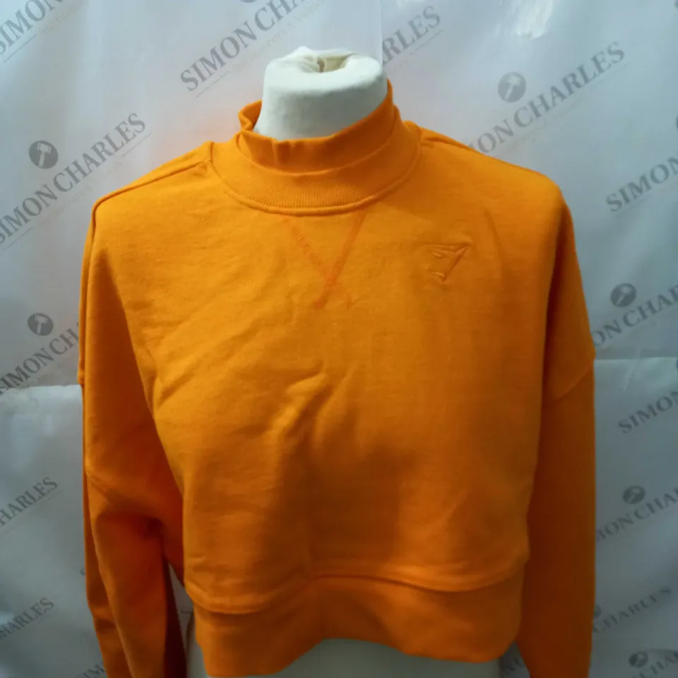 GYMSHARK CROPPED SWEATSHIRT SIZE S