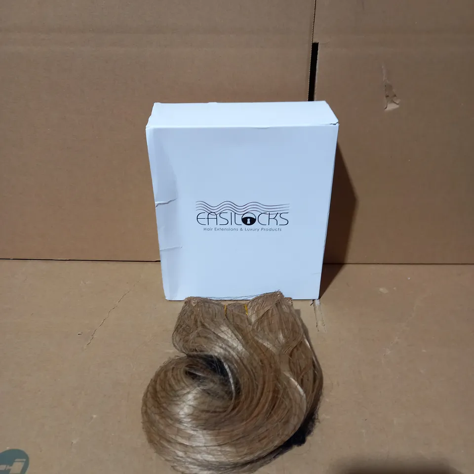 LOT OF 2 EASILOCKS 14" HD FIBRE SHORT BOUNCY BLOWDRY ONE PIECE CLIP-INS AND 1 FAN U PORTABLE & RECHARGEABLE FAN