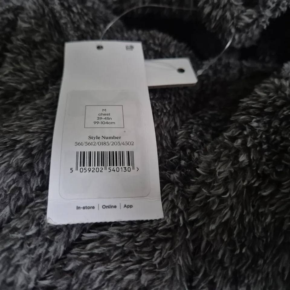 GEORGE GREY PLUSH BATHROBE – MEN'S M