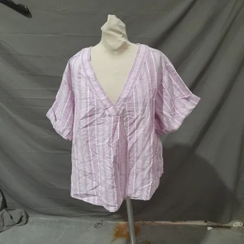 ANTHROPOLOGIE LADIES TUNIC PINK COMBO SIZE L