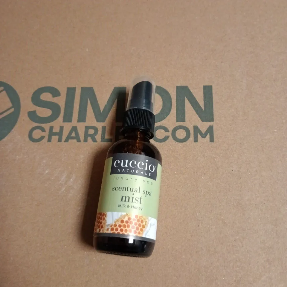 BOX OF APPROXIMATELY 7 ASSORTED COSMETIC ITEMS INCLUDING CUCCIO DEEP DERMAL TRANSFORMING WRAP AND CUCCIO SCENTAL SPA MIST 