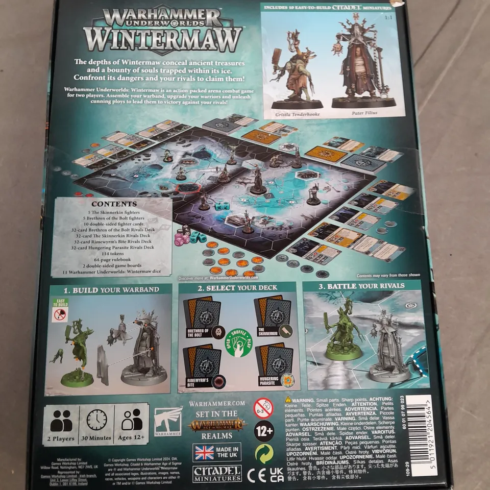 BOXED WARHAMMER UNDERWORLDS WINTERMAW MINIATURES GAME