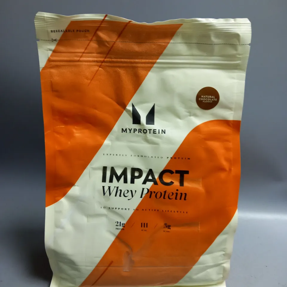 MYPROTEIN IMPACT WHEY PROTEIN POWDER 1KG NATURAL CHOCOLATE FLAVOUR
