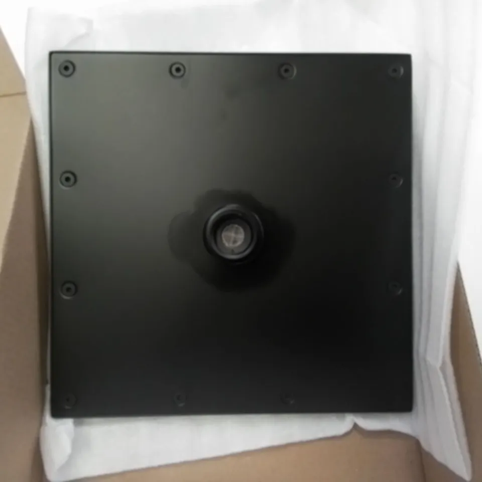 BOXED AS NEW CALYPSO PARONA SHOWER ROSE 200MM SQUARE IN BLACK