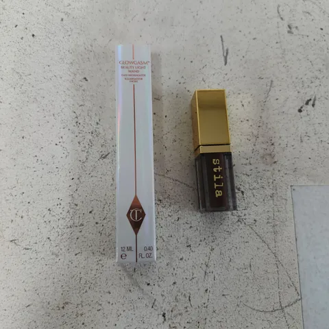 CHARLOTTE TILLBURY GLOWGASM BEAUTY LIGHT WAND 12ML + STILA MIDNIGHT ESPRESSO LIPSTICK