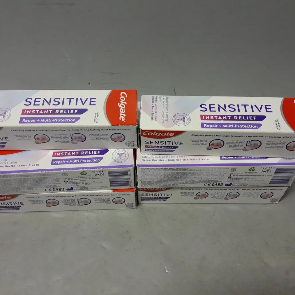 LOT OF 10 COLGATE SENSITIVE INSTANT RELIEF TOOTHPASTE 75ML