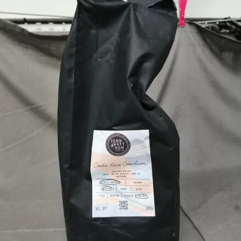 JOHN WATT & SON COSTA RICA MEDIUM COFFEE BEANS (1KG BAG)