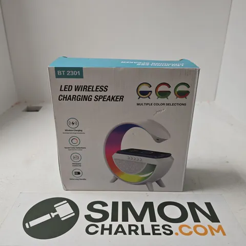 BOXED LED WIRELESS CHARGING SPEAKER BT2301