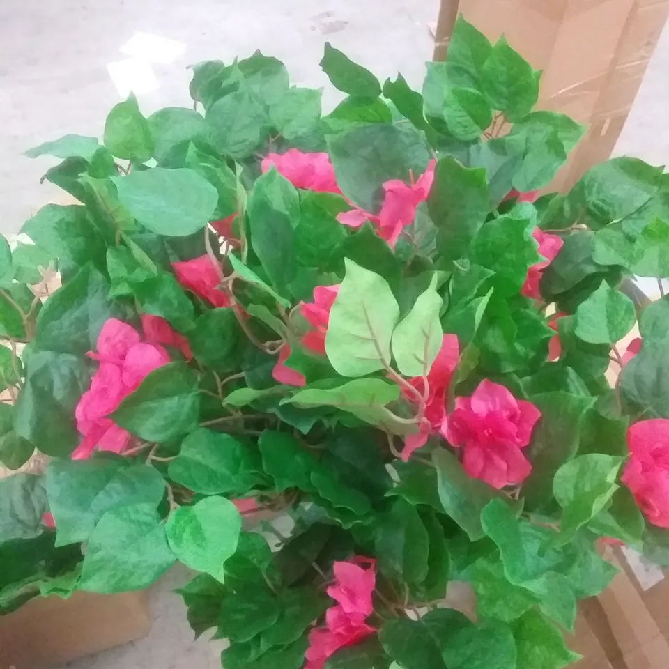 BOXED 120CM ARTIFICIAL BOUGAINVILLEA TOPIARY