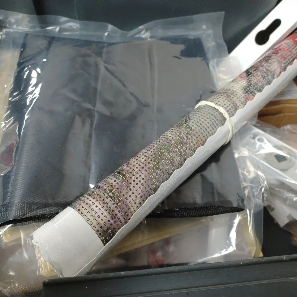 BOX OF APPROXIMATELY 12 ASSORTED ITEMS TO INCLUDE - BOSCH HSS POINT TEQ , NECK & SHOULDER PAIN , CRIMPIT MINI WRAP SEALER ETC