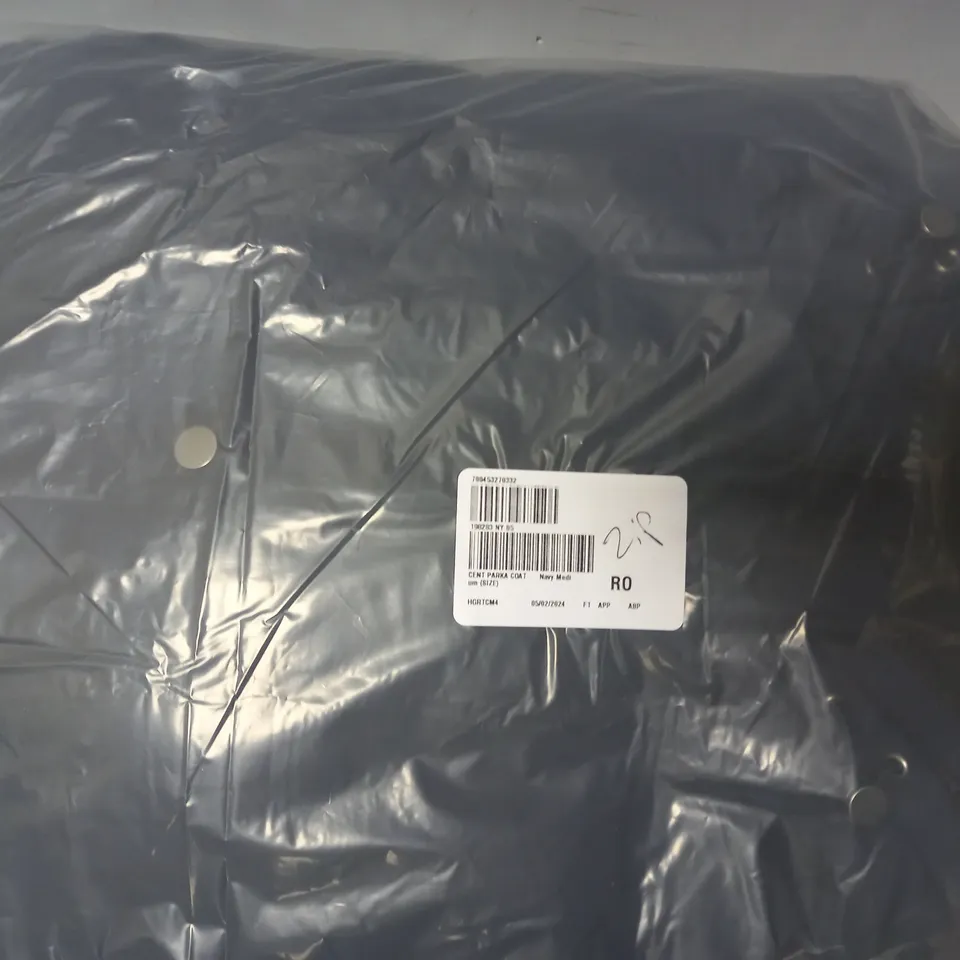 CENTIGRADE HOODED PARKA COAT IN NAVY - MEDIUM