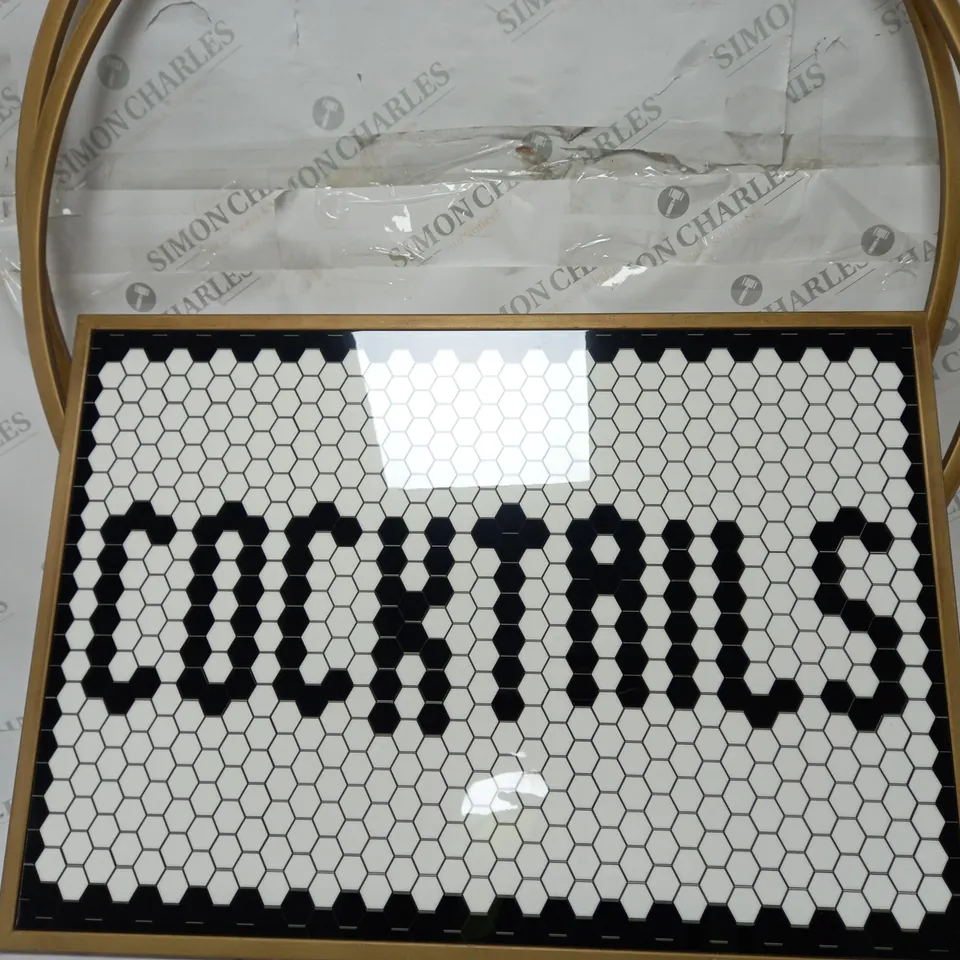 AMANDA HOLDEN BUNDLEBERRY REVERSIBLE TOP BAR CART