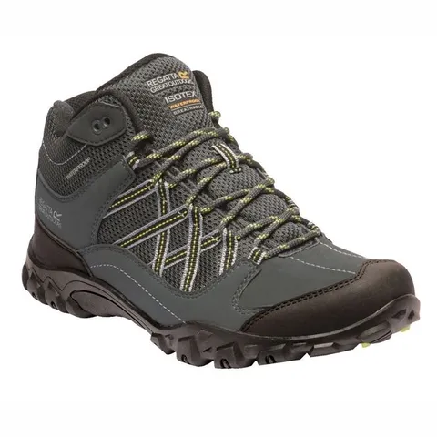 REGATTA MENS EDGEPOINT MID WATERPROOF HIKING SHOES BRIAR LIME PUNCH UK SIZE 9