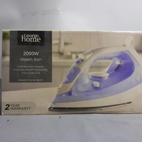 BOXED GEORGE HOME 2000W STEAM IRON 