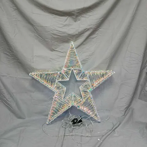 HOLOGRAPHIC STAR LED LIGHT DECORATION – PLUG-IN