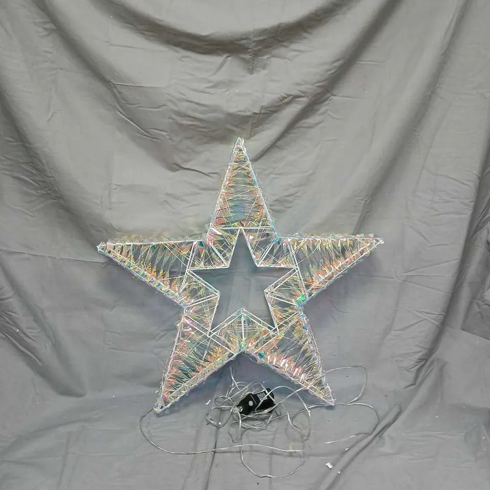 HOLOGRAPHIC STAR LED LIGHT DECORATION – PLUG-IN