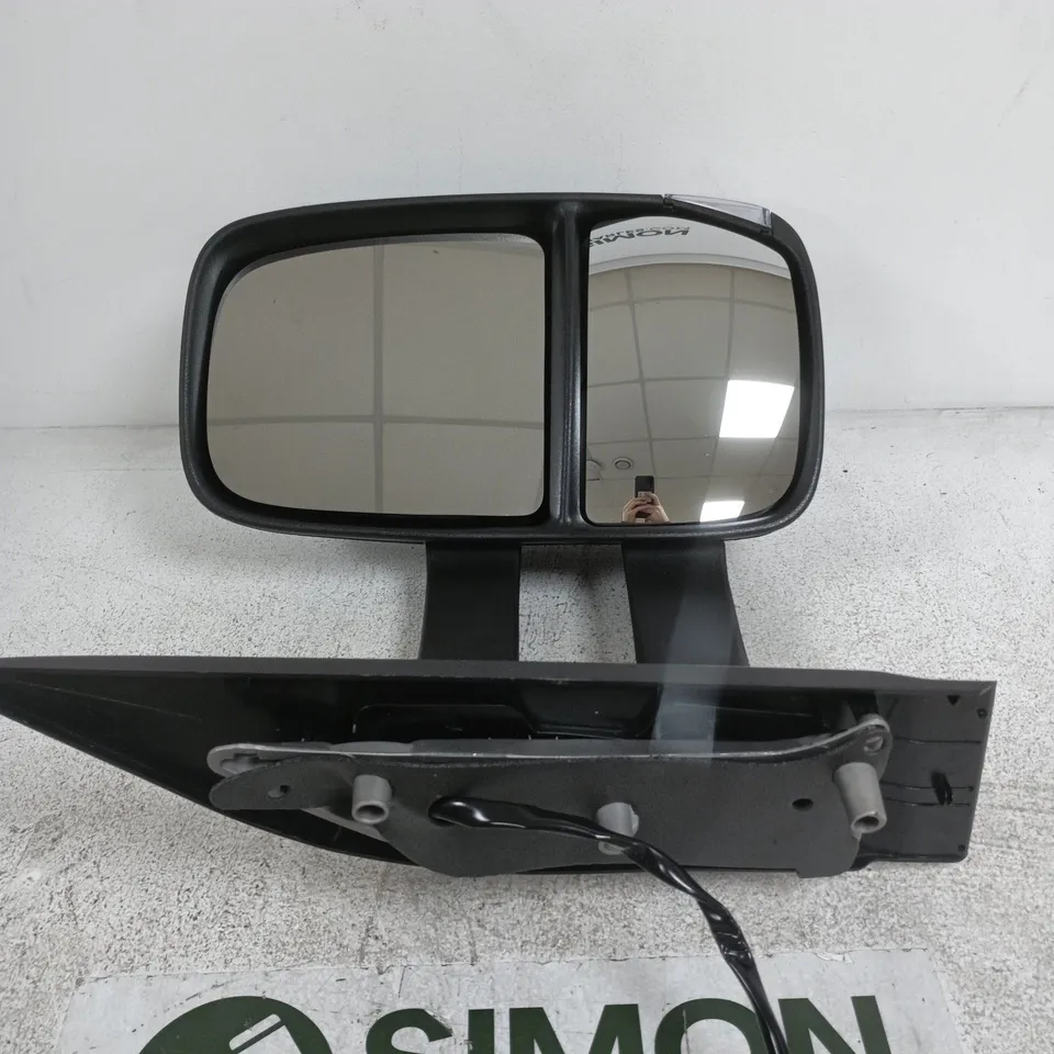 CAR WING MIRROR ASSEMBLY WITH DUAL MIRRORS AND POWER CABLE