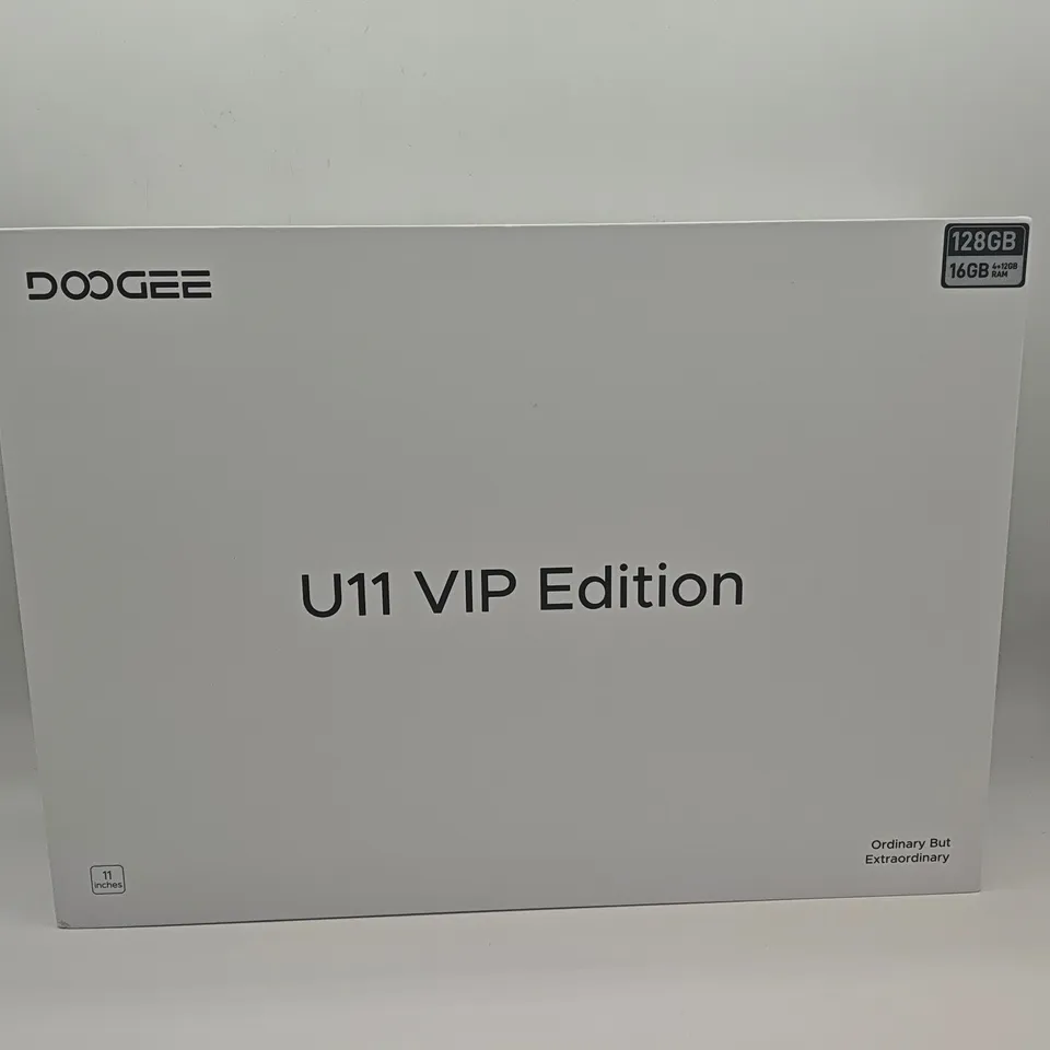 BOXED DOGEE U11 VIP EDITION 16/128GB WITH ACCESSORIES IN OBSIDIAN BLACK