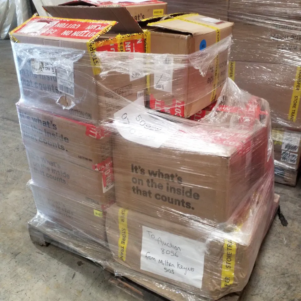 PALLET CONTAINING ASSORTED BRAND NEW ASSORTED PRODUCTS INCLUDING PHONE CASES, GREETING CARDS, ACRYLIC PAINT SETS, TRAVEL PILLOW WITH HOOD, SCENTED CANDLES & METAL SMOOTHIE CUPS