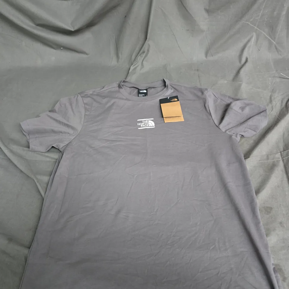 THE NORTH FACE MEN'S T-SHIRT – GREY, SIZE LARGE (UK L)
