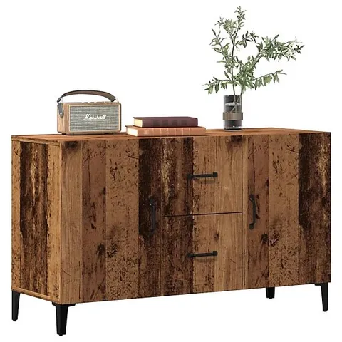 BOXED SIDEBOARD WITH DRAWER OLD WOOD 100x36x60cm (1 BOX)