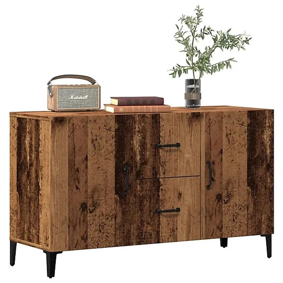 BOXED SIDEBOARD WITH DRAWER OLD WOOD 100x36x60cm (1 BOX)