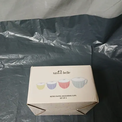 SASS & BELLE RETRO PASTEL MEASURING CUPS SET OF 4