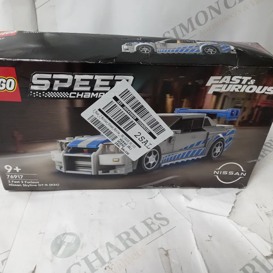BOXED LEGO SPEED CHAMPIONS 2 FAST 2 FURIOUS NISSAN SKYLINE 76917 RRP £20.5