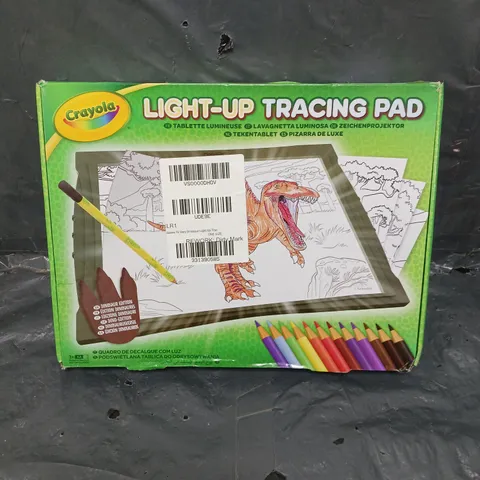 BOXED CRAYOLA DINOSAUR LIGHT-UP TRACING PAD