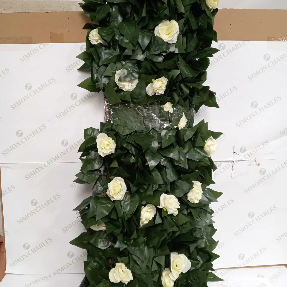 WHITE BLOOM LEAF 180X190CM TRELLIS - COLLECTION ONLY (BOX WATER DAMAGED)  RRP £49.99