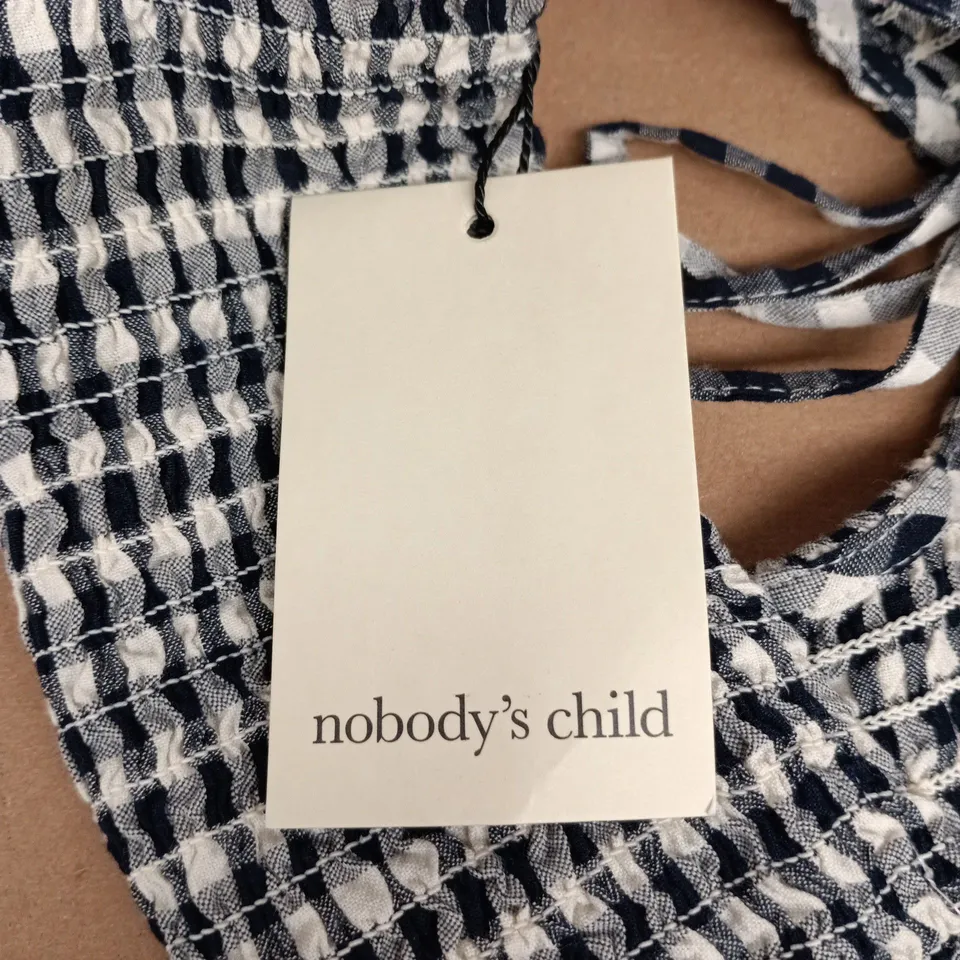 NOBODY'S CHILD PETITE RUTH JUMPSUIT – UK 4, SOFT BLUE