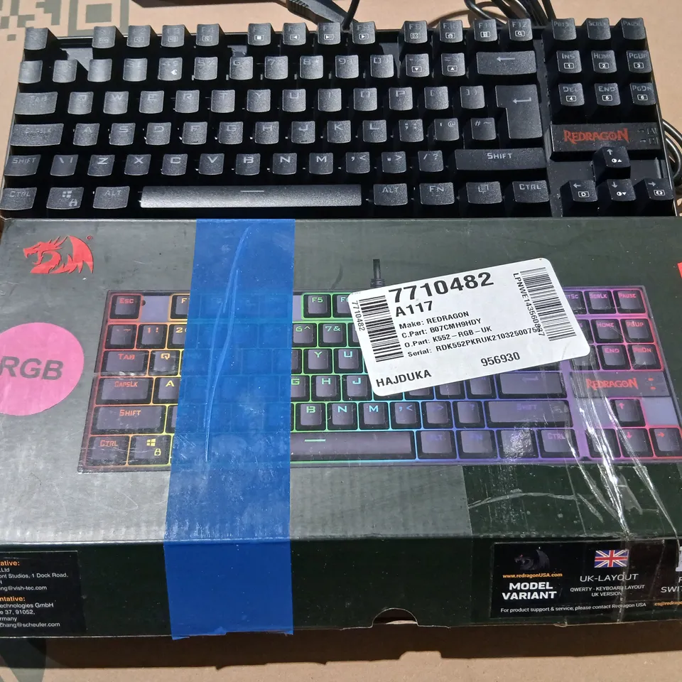 Redragon RGB Mechanical Gaming Keyboard – UK Layout