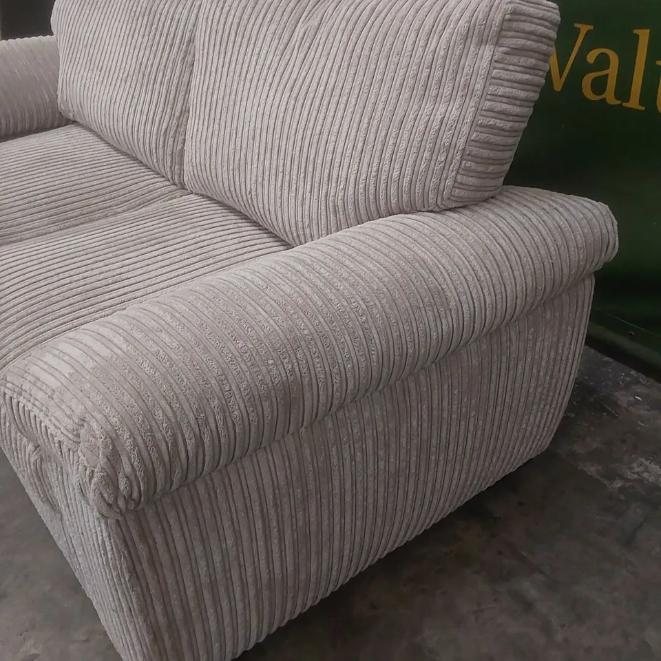 DESIGNER AMALFI STANDARD 3 SEATER FABRIC UPHOLSTERED SOFA