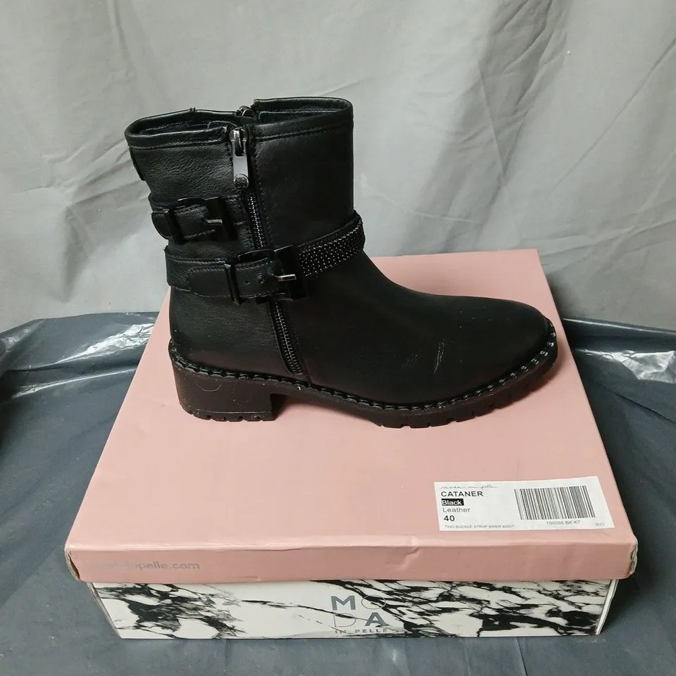 MODA IN PELLE CATANER BLACK BOOTS SIZE EU 40