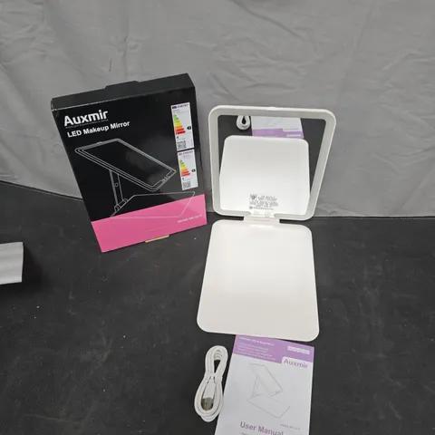 AUXMIR LED MAKEUP MIRROR – TABLETOP, USB POWERED