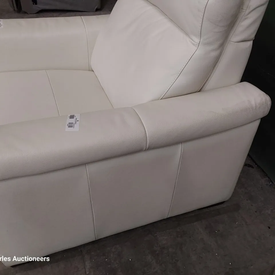 QUALITY ITALIAN DESIGNER ADRIANO POWER RECLINING EASY CHAIR WHITE LEATHER 