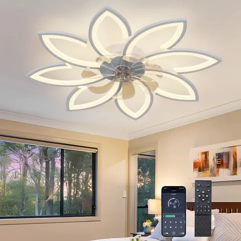 BOXED DEIRA 90CM 7 - BLADE REVERSIBLE DIMMABLE LED CEILING FAN WITH REMOTE CONTROL (1 BOX)
