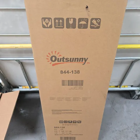 BOXED OUTSUNNY MOVEABLE EXPANDING TRELLIS FENCE