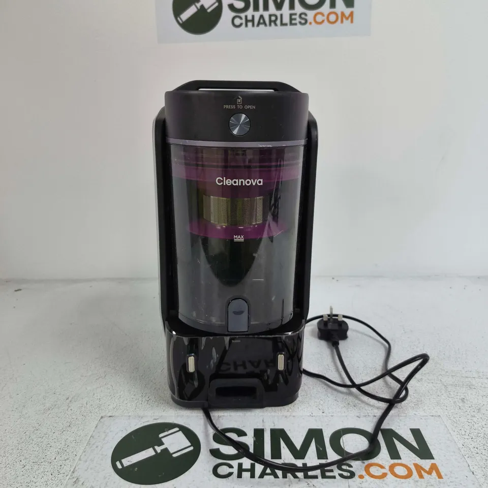 CLEANOVA ROBOT HOOVER AND BASE UNBOXED
