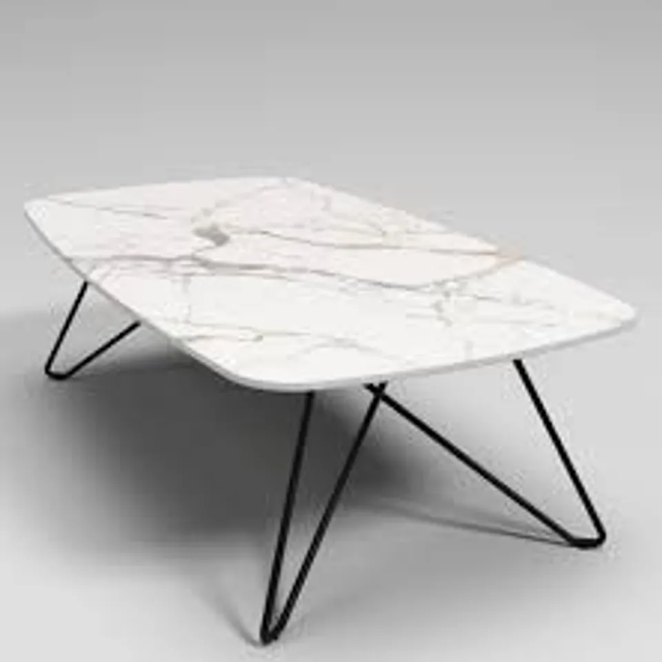 BRAND NEW BOXED ALESSIA COFFEE TABLE - WHITE (2 BOXES)