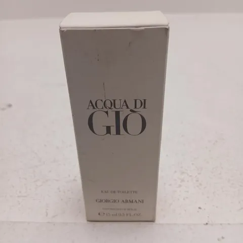 BOXED ACQUA DI GIO GIORGIO ARMANI EAU DE TOILETTE 15ML