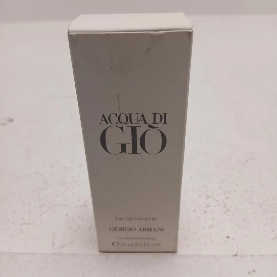 BOXED ACQUA DI GIO GIORGIO ARMANI EAU DE TOILETTE 15ML