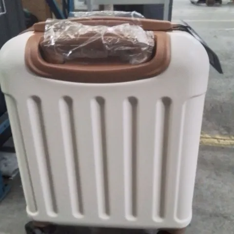 LUGG TRAVEL CABIN BAG CREAM&BROWN 