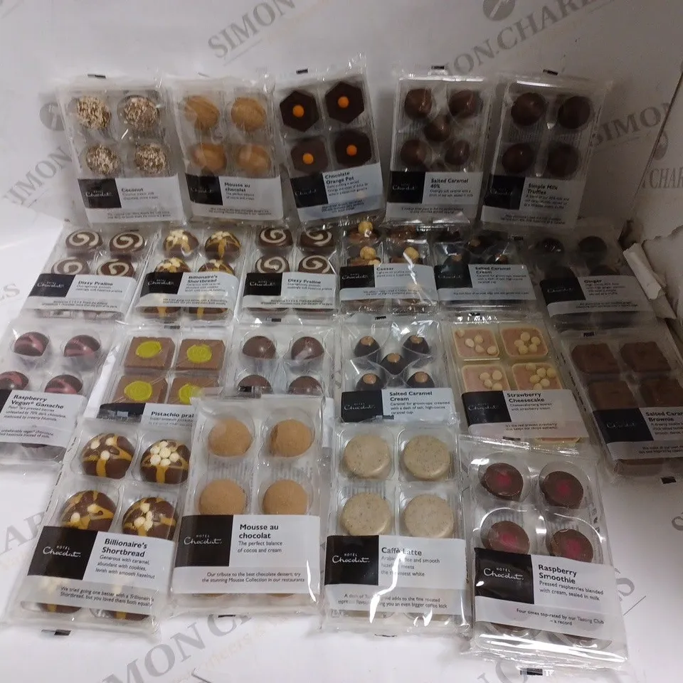 APPROXIMATELY 20 SEALED HOTEL CHOCOLAT CHOCOLATE SELECTIONS ASSORTMENT	