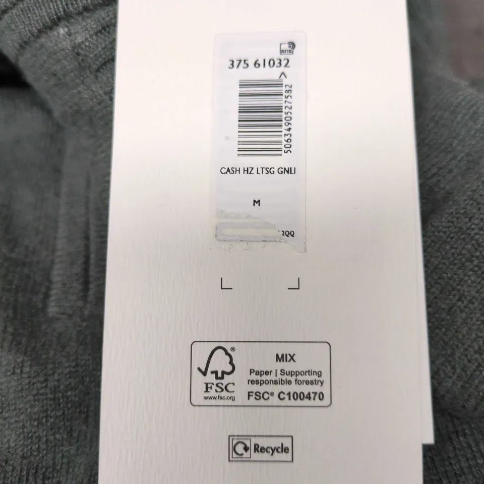 JOHN LEWIS CASHMERE JUMPER – SAGE GREEN – SIZE M