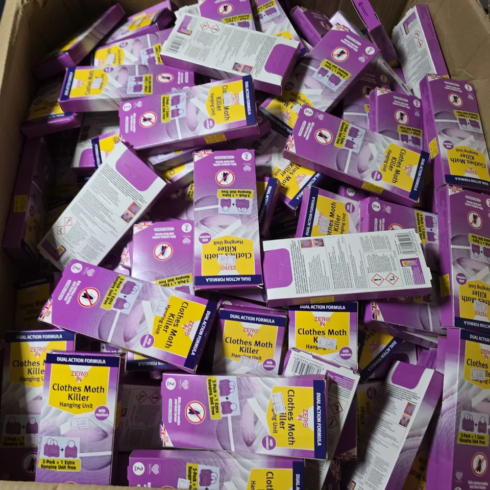 APPROXIMATELY 150 BOXED ZERO IN CLOTHES MOTH KILLER HANGING UNITS - COLLECTION ONLY 